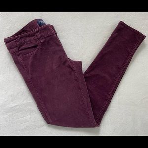AEO Maroon Corduroy Jegging Size 8